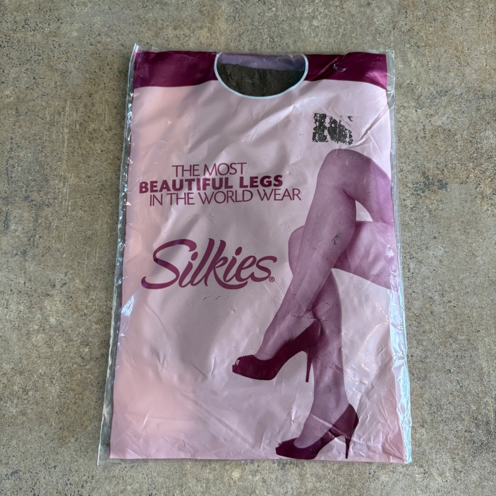 Silkies Ultra Total Leg Control Large Beige Honey Tights Pantyhose